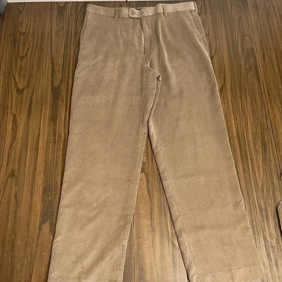 Perry Ellis Portfolio Easy Care Flat Front Corduroy Dress Pants Men’s 36”Wx32”L - Picture 15 of 15
